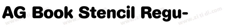 AG Book Stencil Regu字体转换